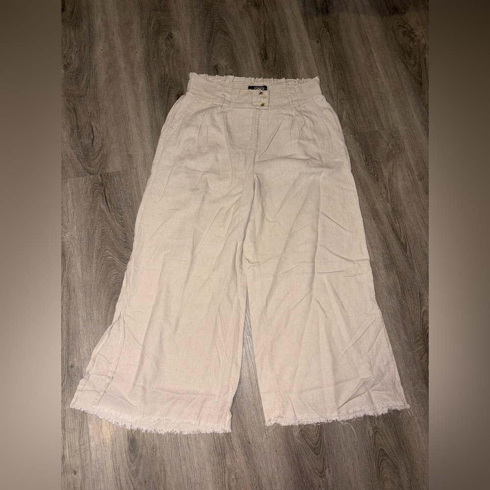 Rewash - Cream Wide Leg Pants